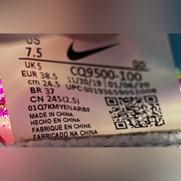 Nike ZoomX Vista Grind Womens Size 7.5 Shoes Sneakers Green Strike Vivid Purple - Picture 13 of 15